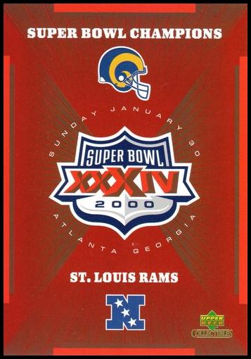 38 St. Louis Rams Super Bowl XXXIV Champions